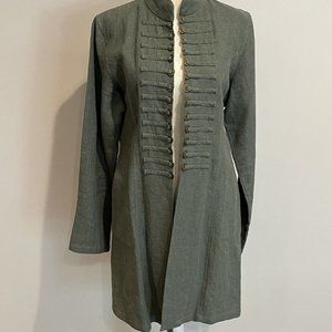 Soft Surroundings Sheffield Military Jacket soft muted green size small